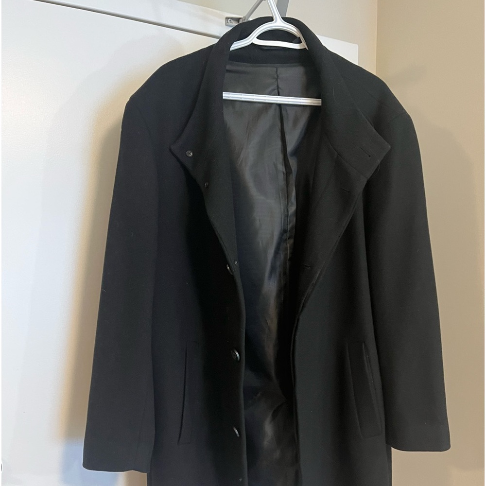 Black Wool dress coat